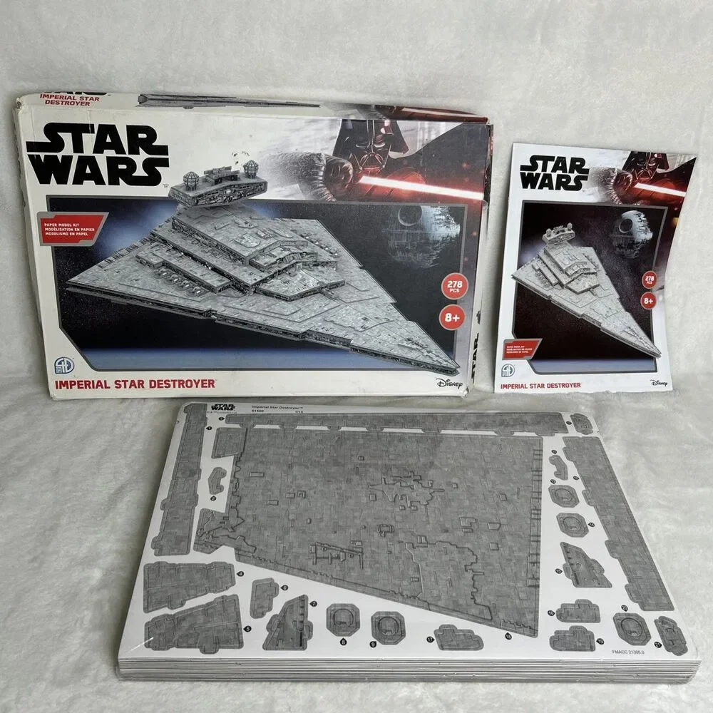 Star Wars 4D Cityscape Imperial Star Destroyer Model Kit 51500 Paper Card